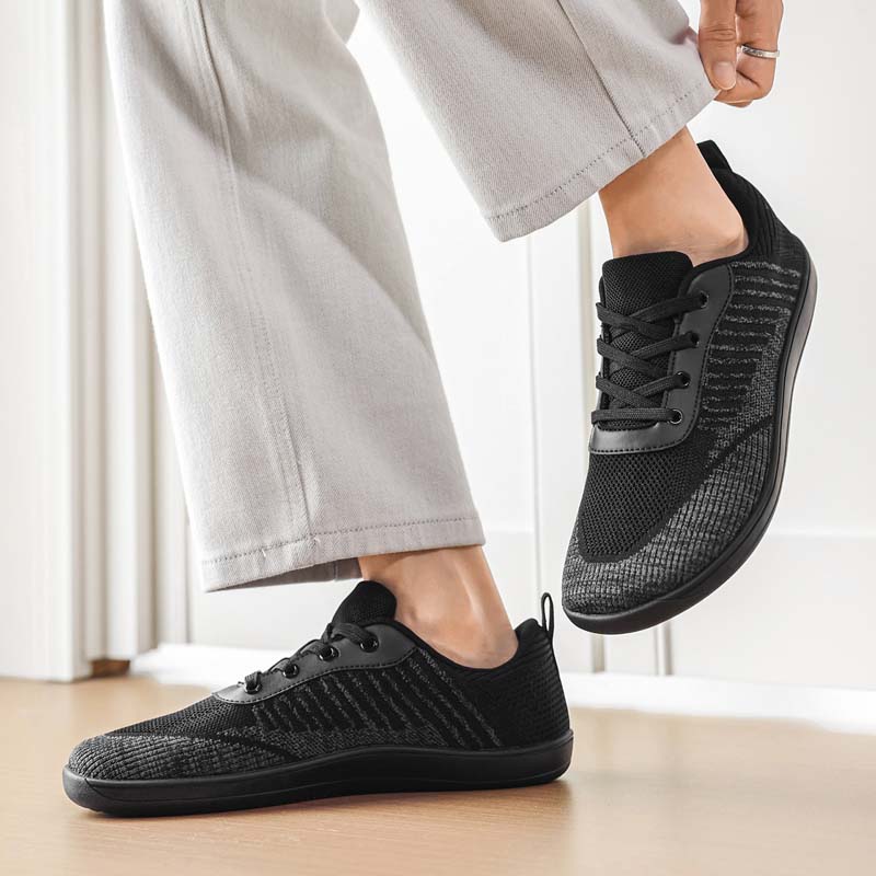 Men Barefoot Casual Flats Driving Shoes Black White Blue Wide Head Walking Shoes Yoga Fitness Shoes Large Size