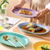 Ceramic Plate Creative Colorful Gradual Change Ceramic Fish Plate Hotel Restaurant Home Dish Plate Oval Steamed Fish Plate