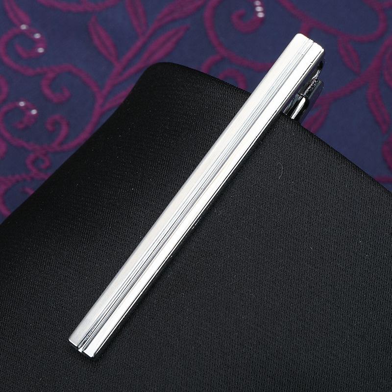 Herren Mode Vielseitige Krawattenklammer Business Anzug Gold Silber Hochzeit Herren und Damen Anstecknadel Koreanische Version Sicherheitskragenclip