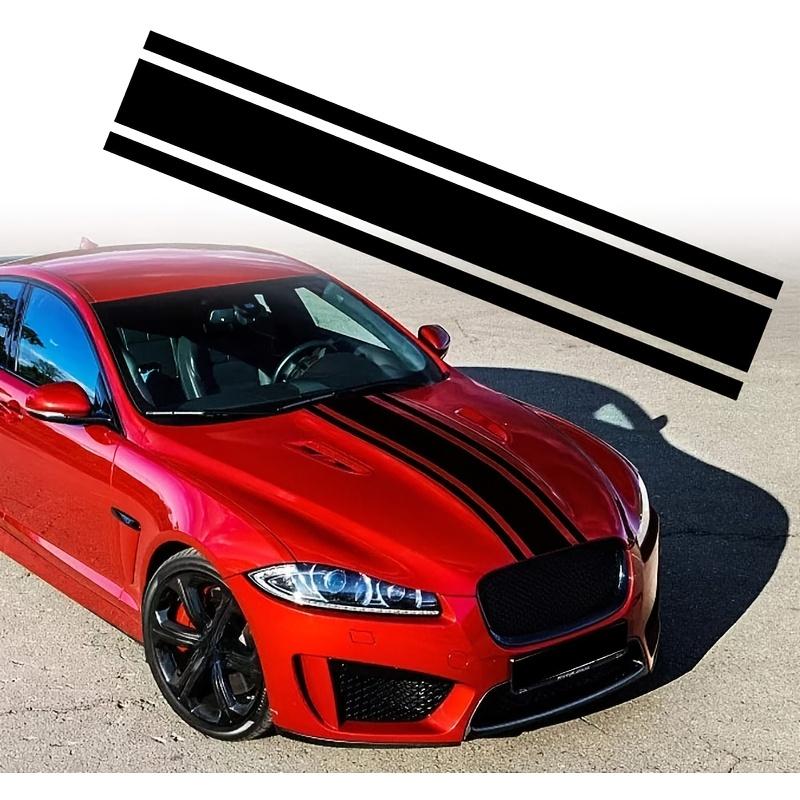 1Roll Car Hood Sticker Racing Stripes Side Body Waterproof Vinyl Decal Modification Self-adhesive Vehicle Decoration