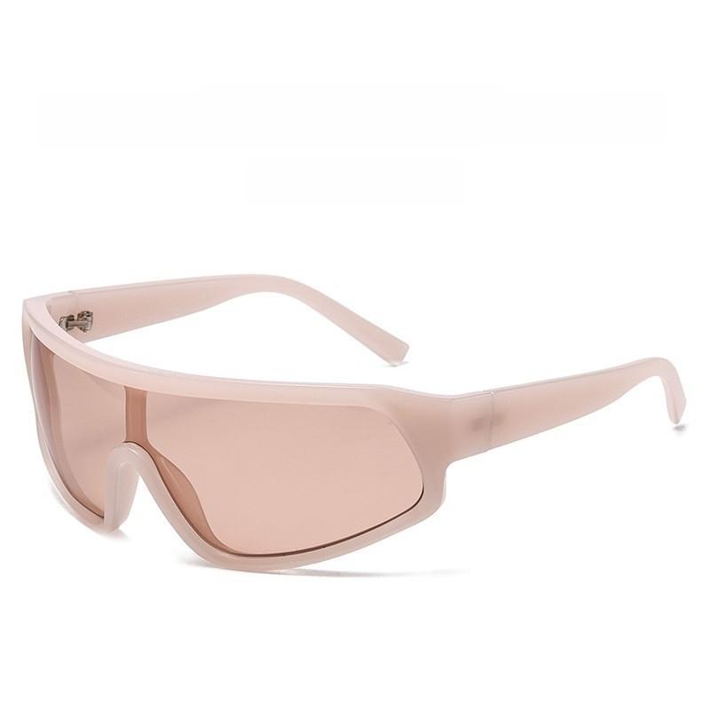 

Oversized Cat Eye Sunglasses With Pc Frame For Travel And Party Use Pink