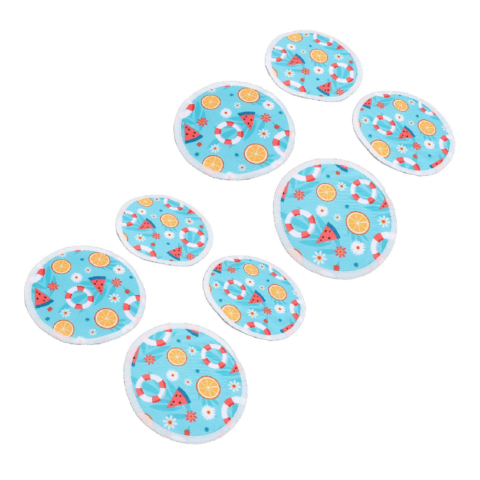 

8 шт. многоразовые прокладки для кормления грудью, моющиеся накладки на грудь, 12 см, герметичные накладки на соски для кормления грудью G47