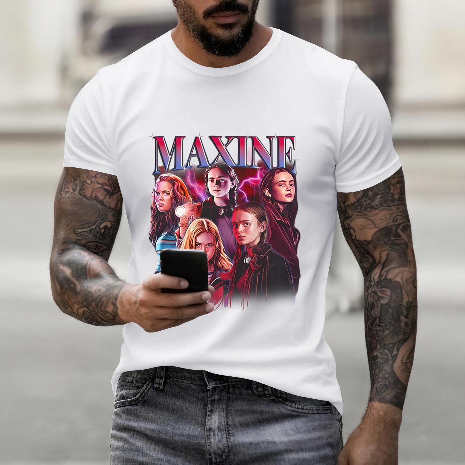 

Fashion Round Neck Raglan Short Sleeve Workwear Printed Tops Ladies Summer Tops XL білий