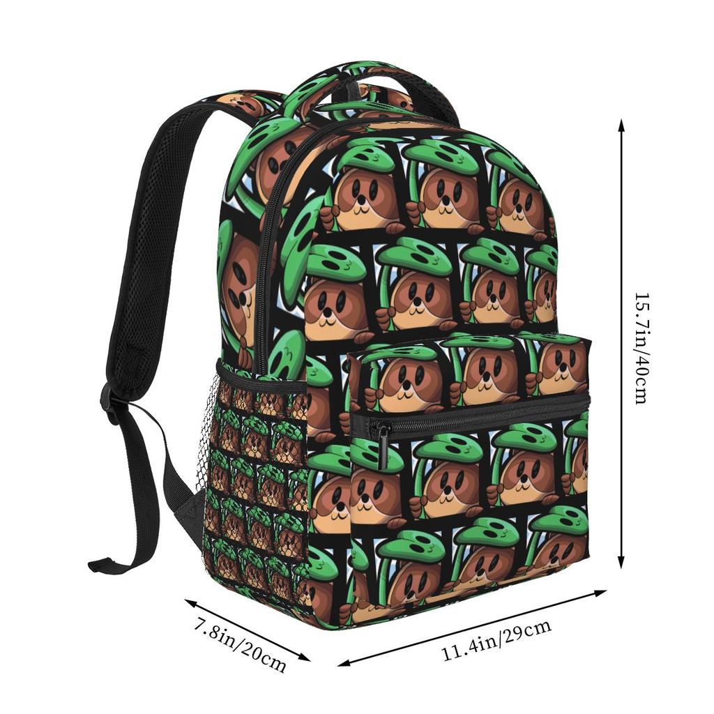 Tenuki Tanuki Backpack Student Boys Girls BookBag Children School Bag Laptop Shoulder Bags for Men Women