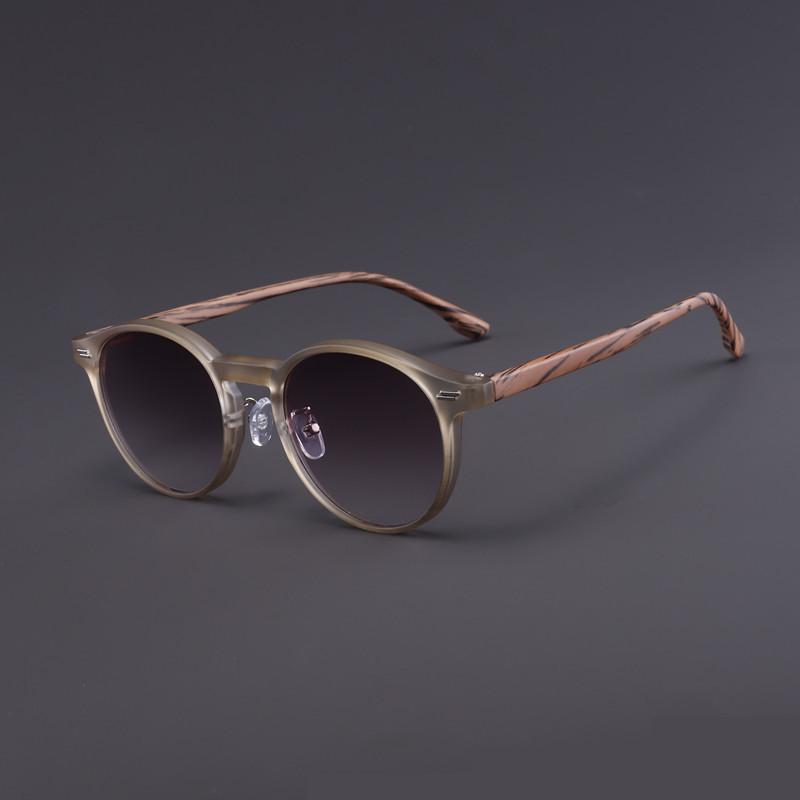 

New Round-Frame Gray Lens Presbyopia Sunglasses Ultra-Lightweight High-Definition Reading Glasses Unisex Diopter 0 To +4.0 0