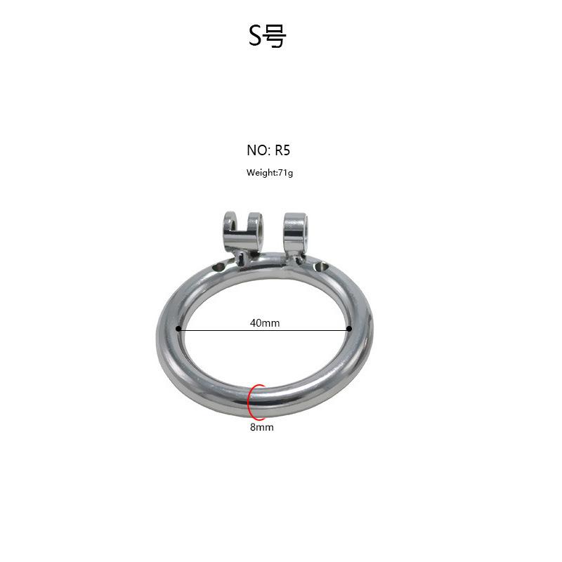 Stainless Steel Penis Cage Flat Lock Chastity Cleaner Sex Tools Adult Supplies Sex Toy CB Lock Men Wear