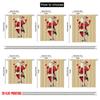 2pcs,2D Plane Printing Window Curtain Cute Santa Claus1 Versatile 100% Polyester (without Rod) Home Decor for Living Room &