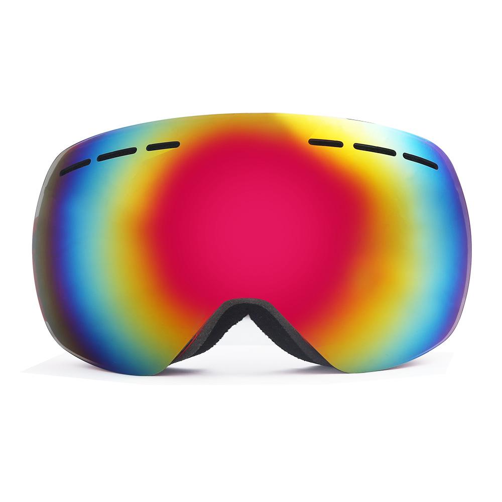 Frameless Double-Layer Anti-Fog Ski Goggles for Myopia - Windproof & Snowproof Spherical Design
