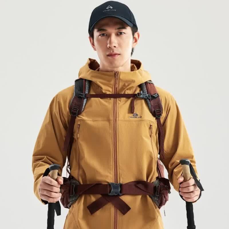 Tuoluzhe Men's Hooded Outdoor Softshell Jacket