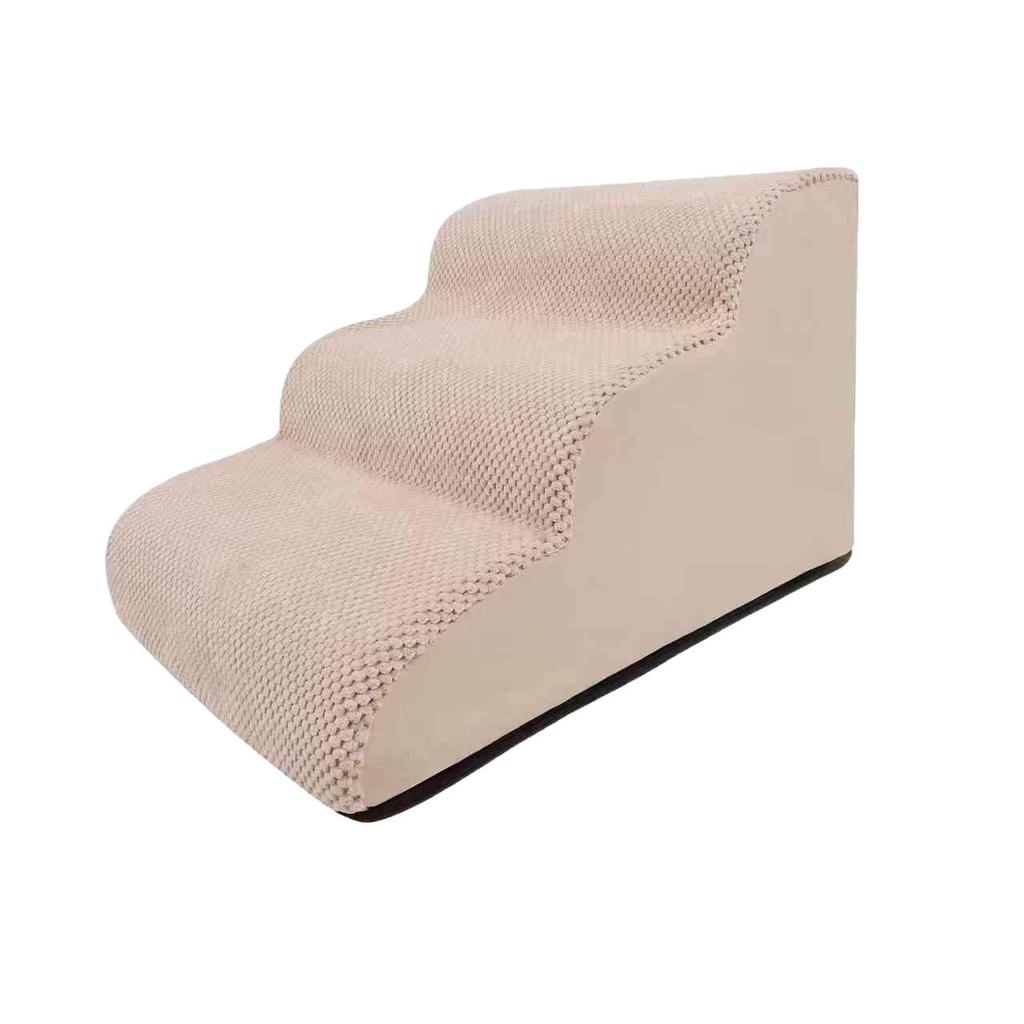 Scări pentru animale de companie din burete gri lavabil, Rampă pentru canapea pentru câini mici/medii