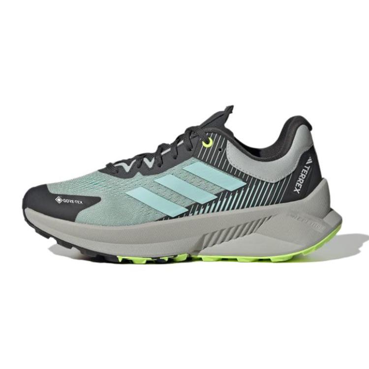New Adidas Terrex Soulstride Flow Gore Tex Wonder Silver Semi Flash Aqua Lucid Lemon Women's ID6715