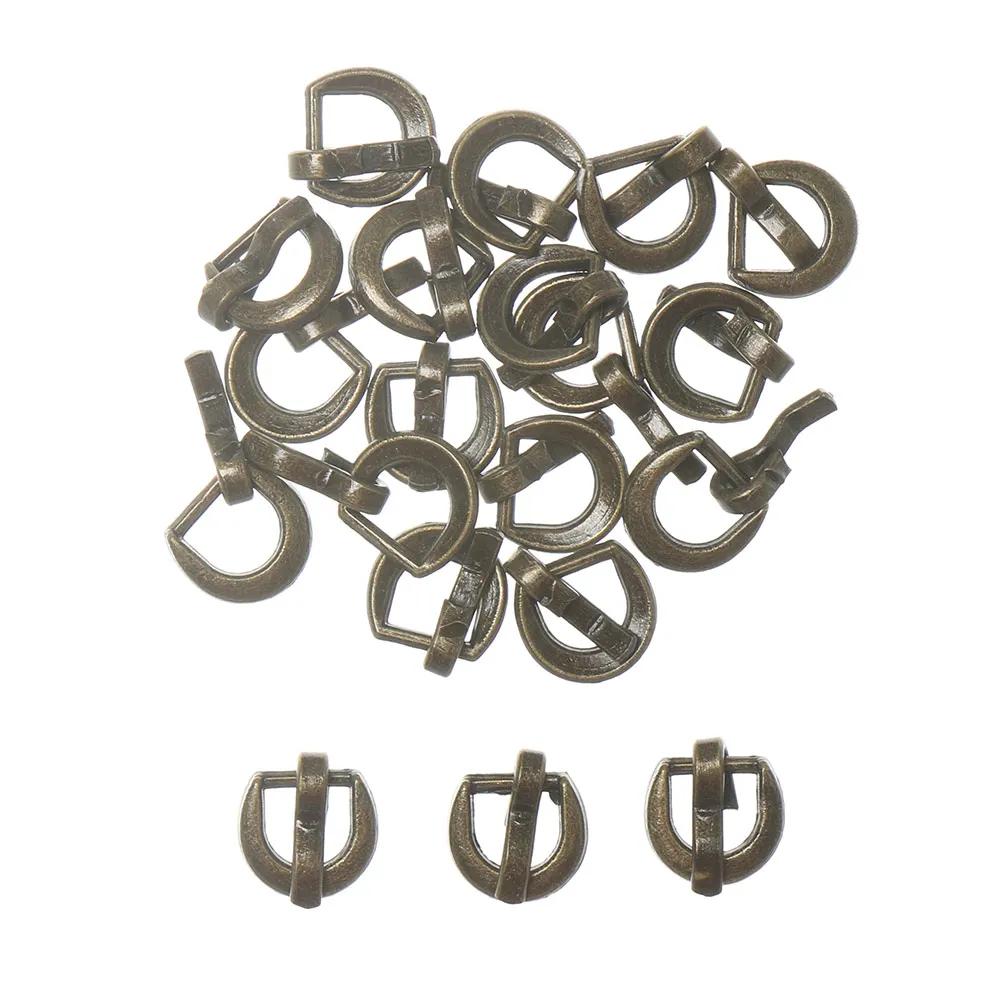 20pcs 4mm Tiny Belt Buckle For Handmade Doll Bag Shoes Mini Ultra-small Tri-glide Buckle DIY Dolls Clothes Sewing Accessories