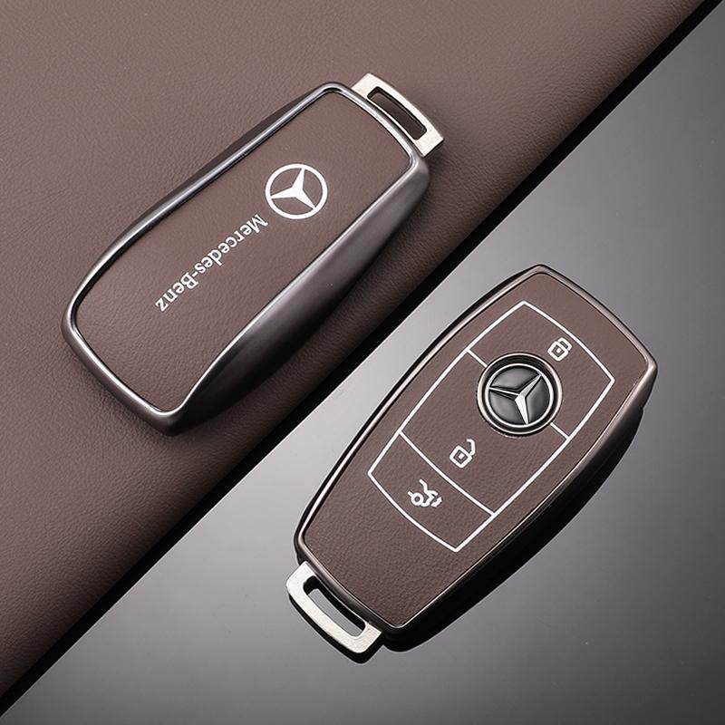 

New 2025 TPU Leather Car Key Case Full Cover Shell for Mercedes Benz A B C E GL S GLA GLK CLS Class AMG W204 W205 W212 W463 W176