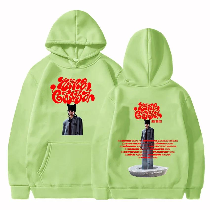 

Арена Тур 2025 Толстовки Nina Chuba Толстовки для женщин Зима Женская Мужская Одежда Принт Певицы Свитшоты Повседневные Пуловеры S