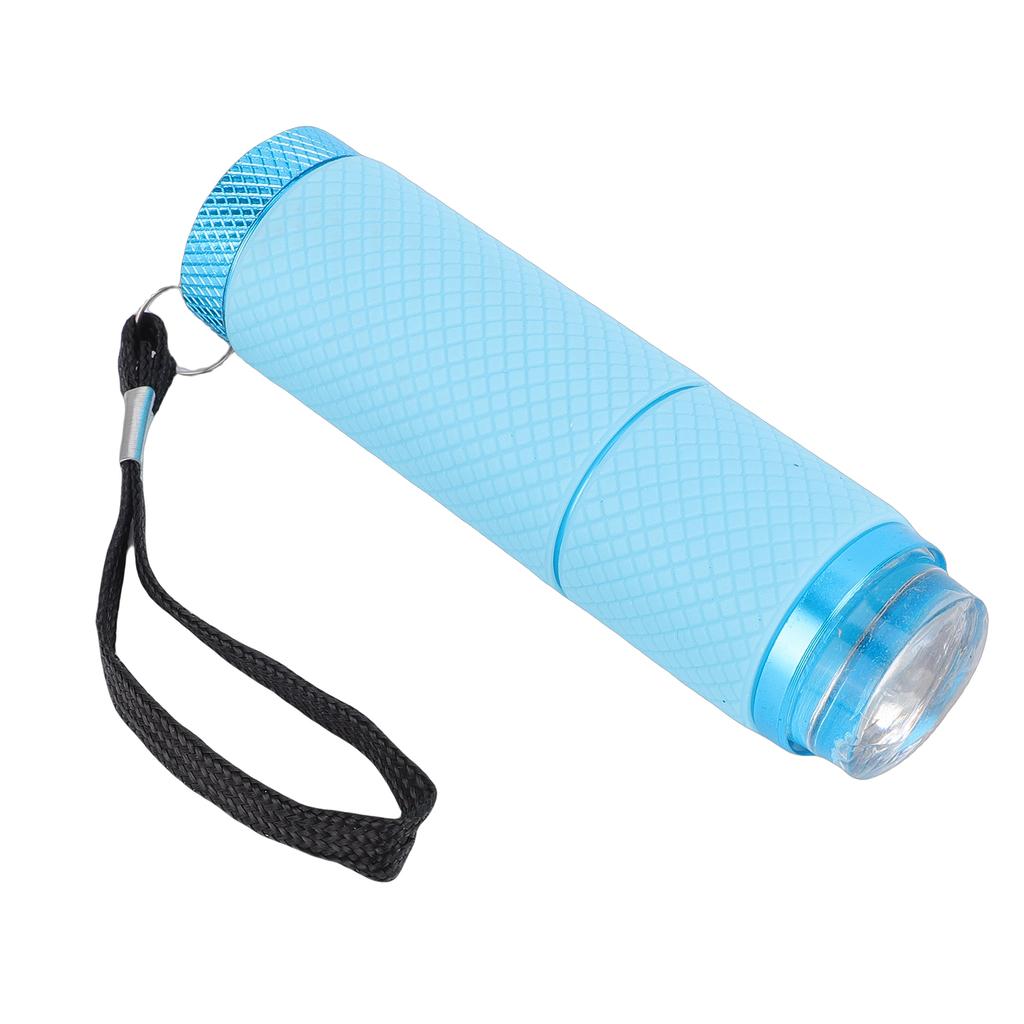 Handheld Nail Art Press Light Nail Dryer with Silicone Nail Stamper Head for Home DIY Blue
