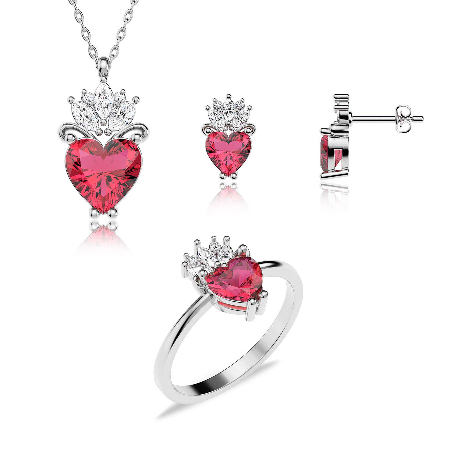 

Набор Crown of My Heart White Silver Trio