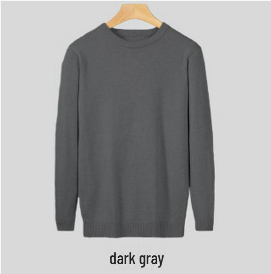 Trendy Harajuku Style Core-Spun Yarn Knitwear – Versatile No-Iron Round Neck Sweater