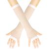 Stretch Women's Fishnet Gloves Punk Style Arm Warmer Gloves Sexy Girl's Long Gloves  Cosplay Use