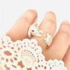 Easter Bunny Ring Alloy Adjustable Open Ring for Party Gift