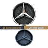 2025 Heißes Autoaufkleber Frontgrill Emblem Passend für Mercedes Benz GLC GLE GLS-Klasse X166 X253 Glänzender Stern Weiß Beleuchtetes Emblem