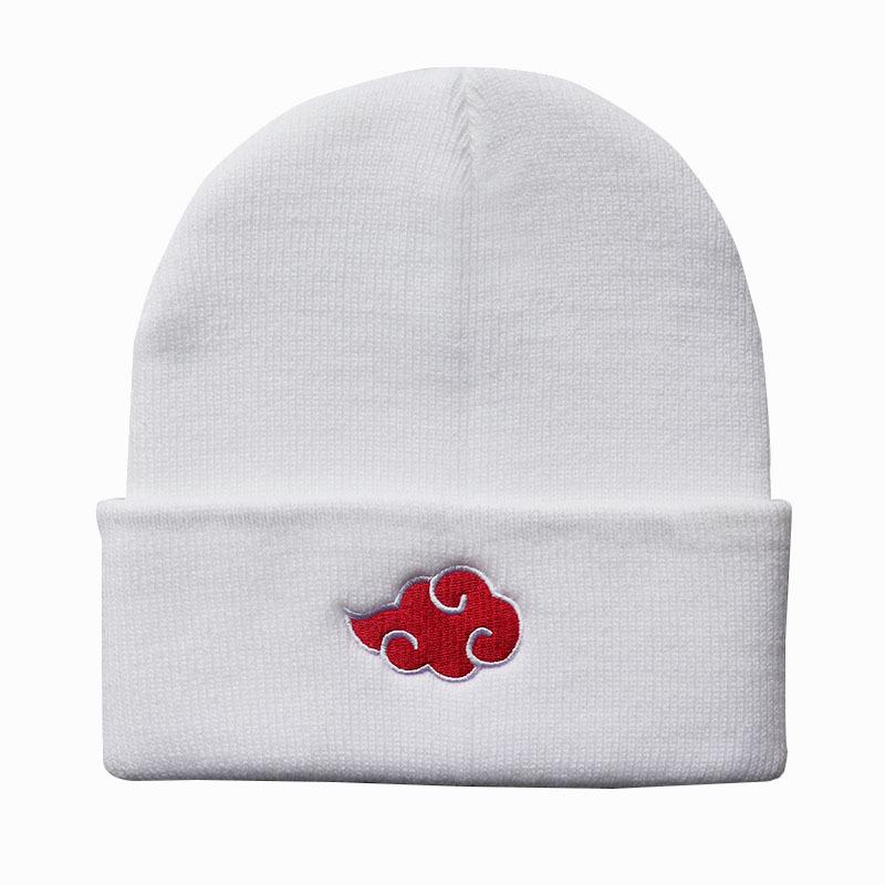 Unisex Cloud Pattern Knit Hat - Warm Anime Wool Hat for Autumn & Winter