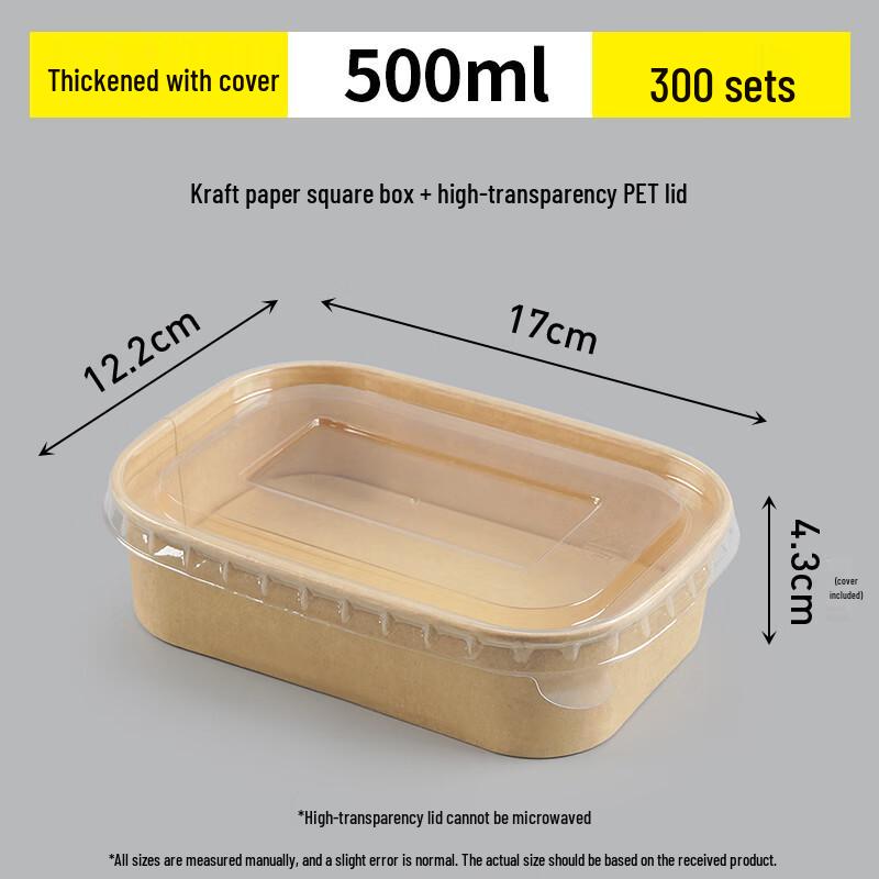 Eco-Friendly Kraft Paper Salad Container