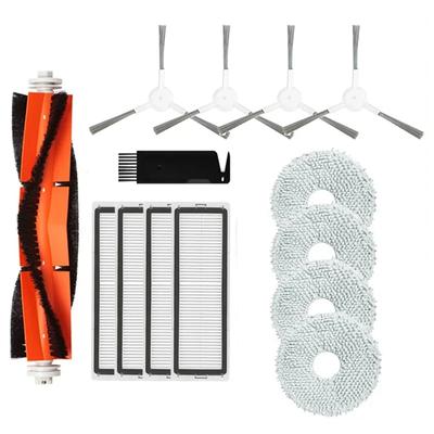 Complete Accessories Kit For Xiaomi Robot Vacuum S10+ / S10 Plus B105: Main Side Brush, Hepa Filter, Mop Rag Cloth