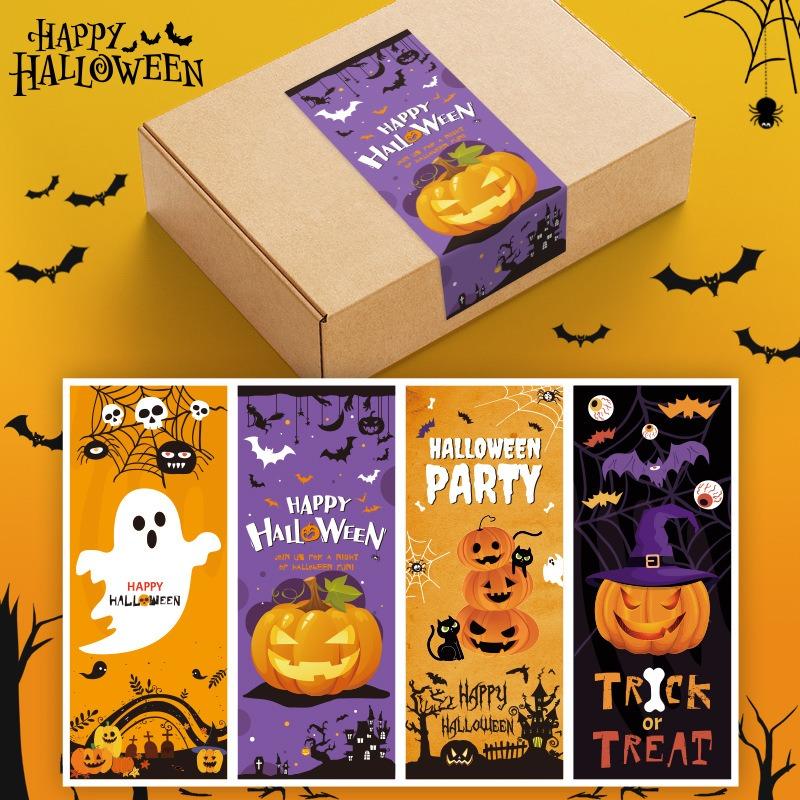 Happy Halloween Stickers Label to Seal Goodie BagsCandy BoxesCookie BagsHalloween Decoration Wrapping Party Supplies Favors.
