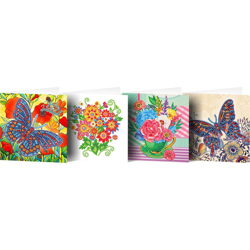 12PCS DIY Diamond Art Greeting Cards Festival Pattern Diamond Art Handmade Cards for Birthdays Thanksgiving & Special Occasion