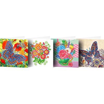 12pcs DIY Diamond Painting Greeting Card Set Festival Theme Diamond Art Greeting Cards Creative Birthday & Thanksgiving Card Kit