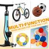 With All HYCLINE Bicycle Pump with Pressure Compatible with American and British Valves Small and Lightweight Floor Pump Extra Long Hose Retractable