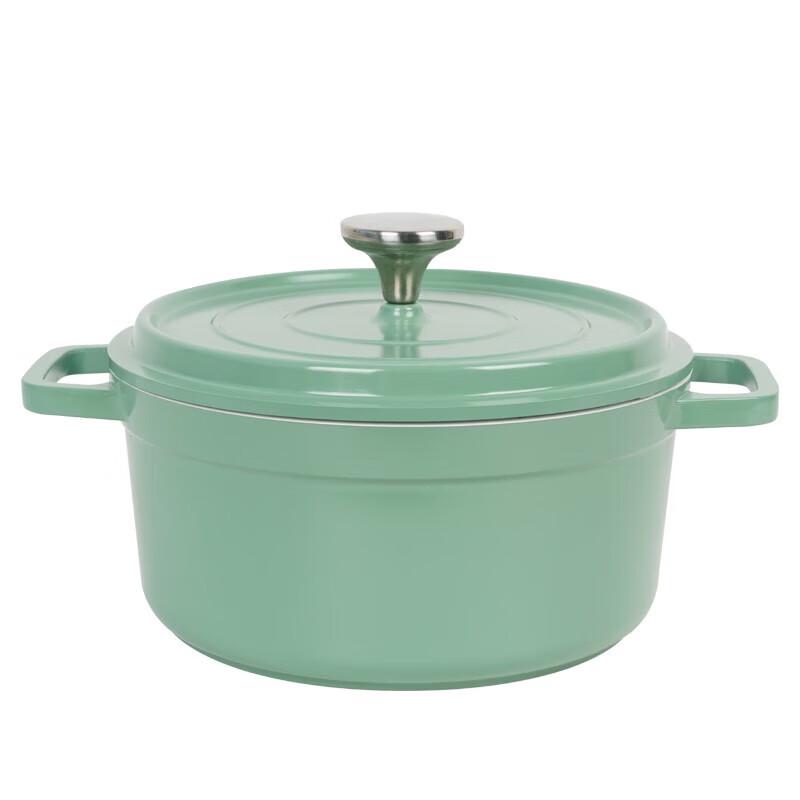 EFULLOT Enamel Cast Aluminum Stew Pot