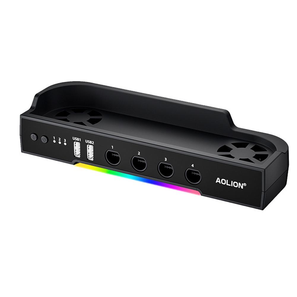 For NS2 Host Cooling Fan Base with NGC Game Console Base Radiator Wall Mount Portable Heat Sink Support Gaming Accessories