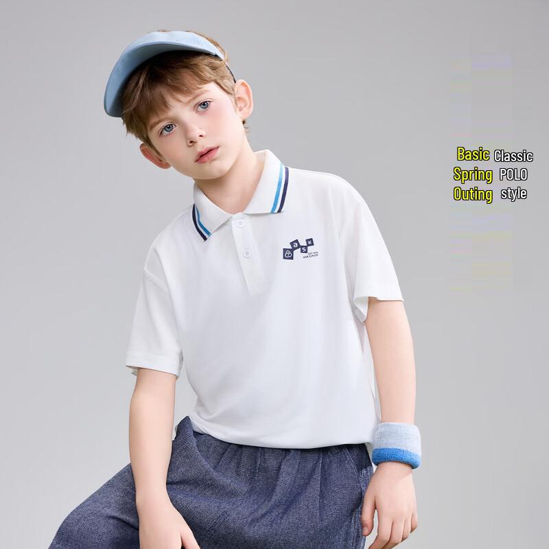 ASK JUNIOR Boys' Summer Short Sleeve Polo Shirt