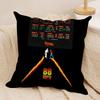 BBack To The Future movie Cushion Cover Silky Short Plush Invisible Zipper Dustproof Sofa Pillow Case for Home Decor