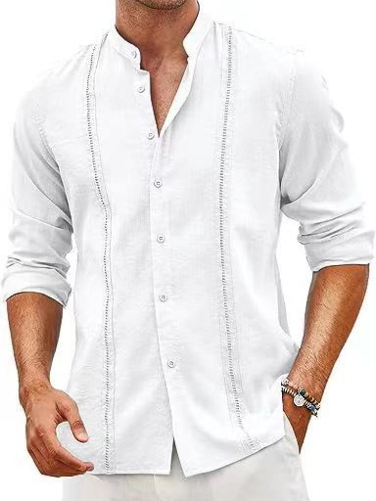 Men's Cuban Style Casual Button Summer Beach Vacation Shirt