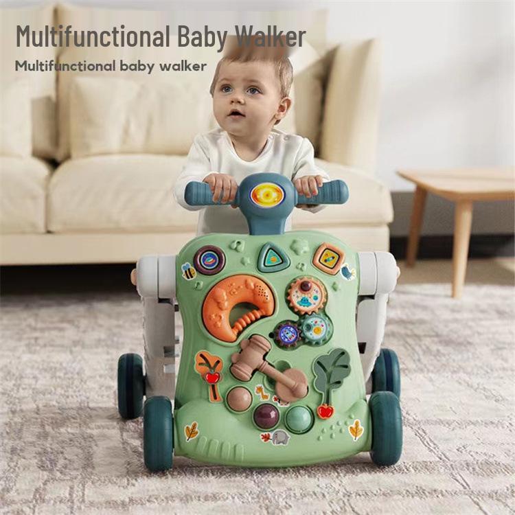 Adjustable 3-in-1 Baby Walker & Pushable Stroller Toy for Ages 0-3