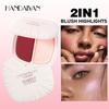 Tofarget Highlighter Blush Cream Pure Wind Makeup Ansiktslysende Langvarig vanntett matt blush