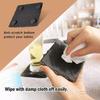 10pcs  Black Slate Stone Round / Square Coasters, for Drinks, Bar, Kitchen, Home, Natural Slate, Simple and Non-slip, Practical