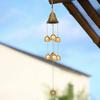 Dragon Phoenix Lucky Wind Chimes Multifunction Hanging Vintage Bell Fengshui Bell Pendant for Door Window Wall Tree Decoration