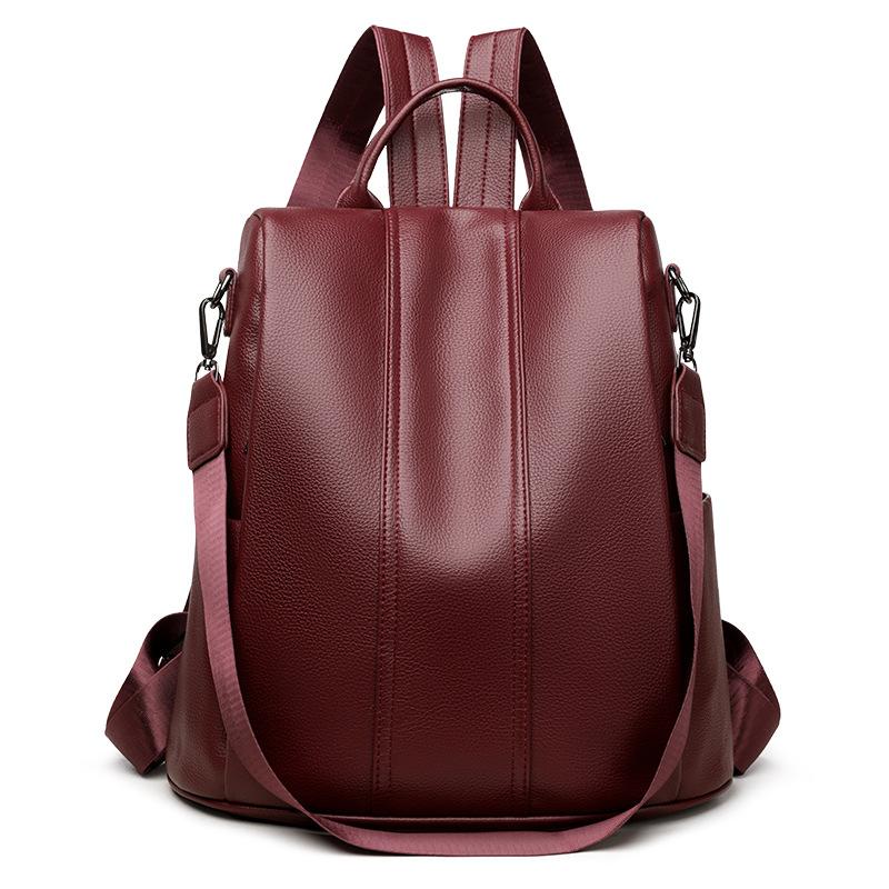 Borsa a Spalla Doppia - Borsa da Viaggio alla Moda Multiuso in Pelle PU Stile Coreano da Donna, Borsa Antifurto Casual, Borsa Trendy per il Pendolarismo