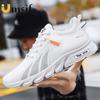 New Men's Mesh Breathable Sneakers Non-slip Low-top Lace-up Running Shoes