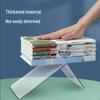 Transparent Acrylic L-Shaped Bookends: Thickened Book Clips for Desktop Bookshelf Storage