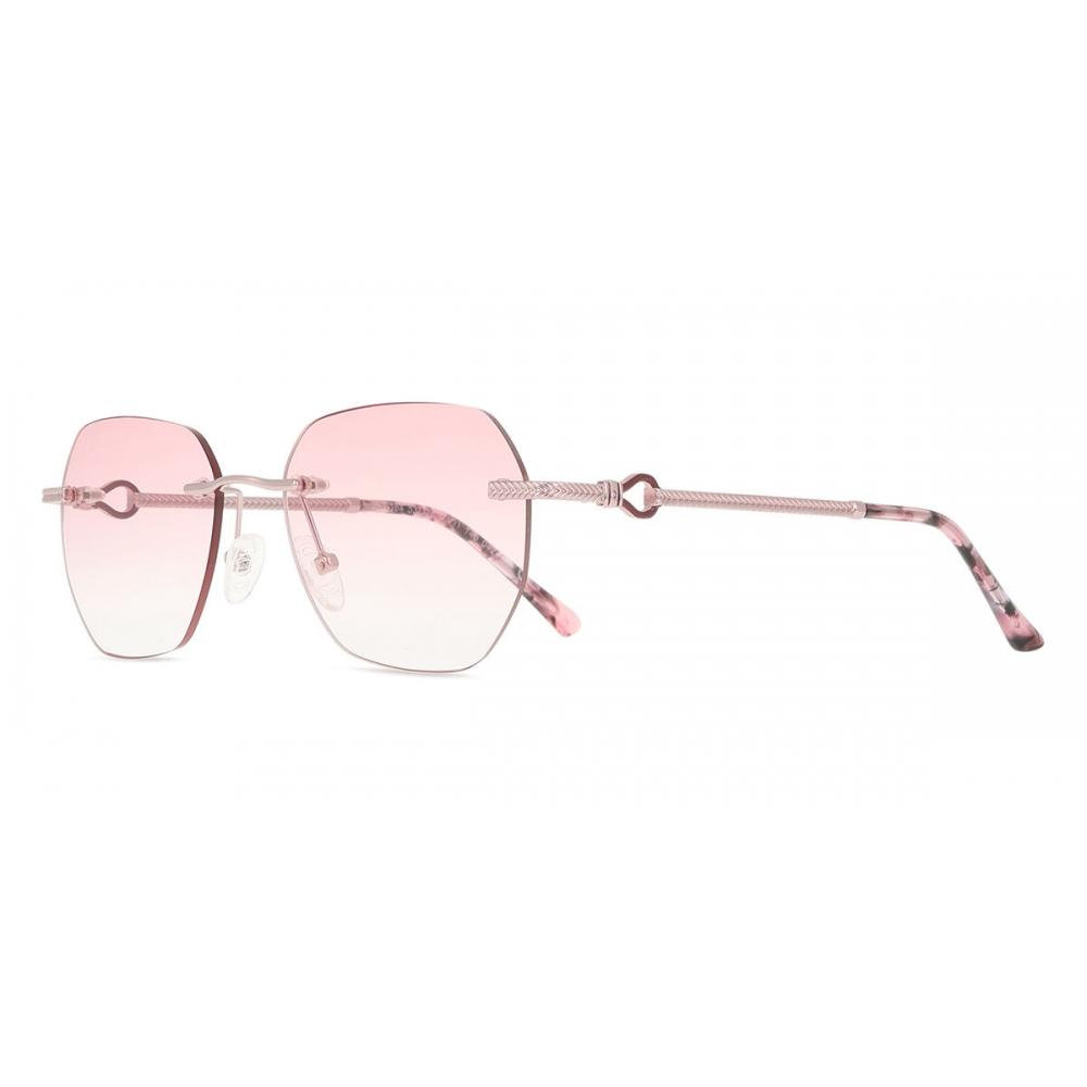 Lunettes de soleil mode unisexe géométriques roses sans monture Collection Smartbuy Sundra Jst 164 011