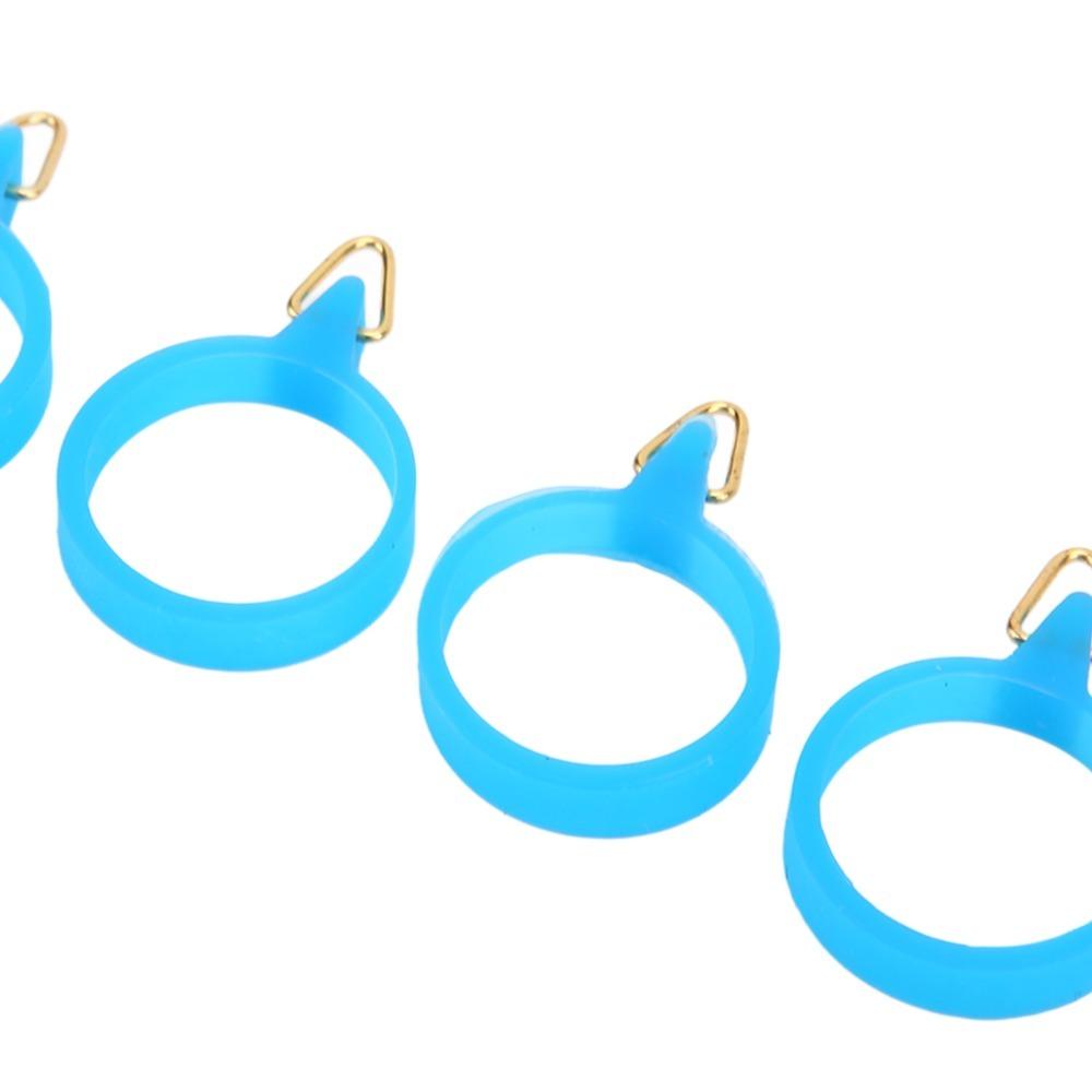 5PCS High Elastic Bait Hook Holder with Rubber Circle Fishing Hook Holder  for Outdoor Fishing