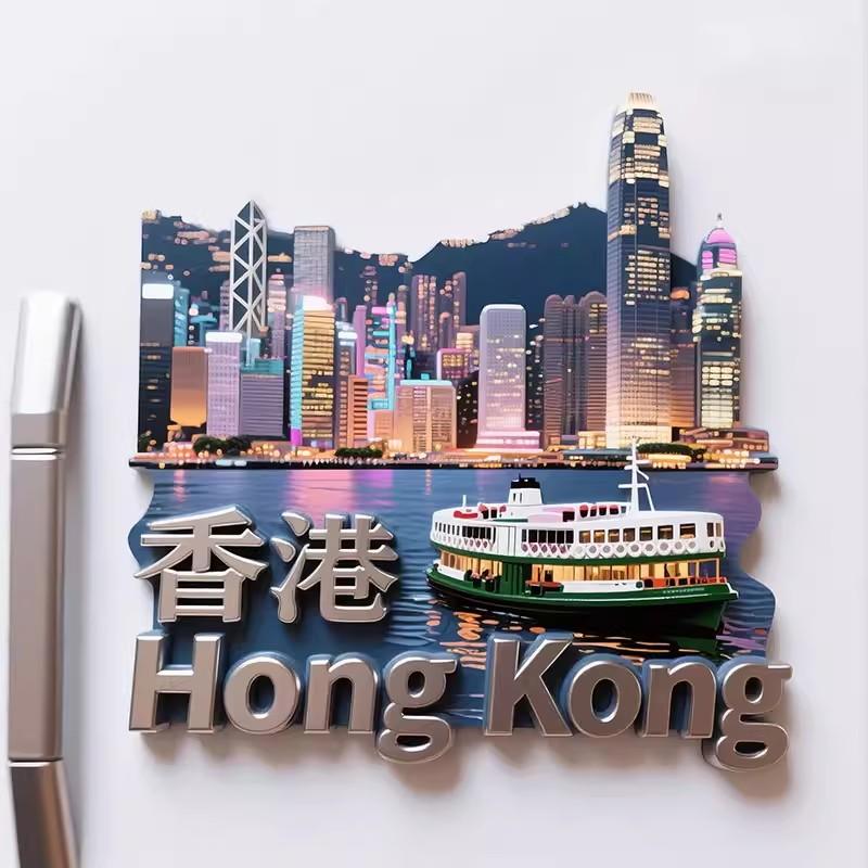 China Souvenirs Beijing Metal Fridge Magnets Shanghai Lijiang Shangri-La Shenyang Huashan Jingdezhen Guilin Fridge Stickers