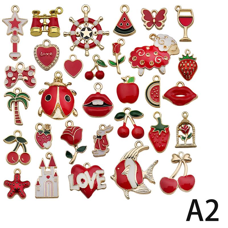 Persönlichkeit tropft Legierung Anhänger Ohrringe Halskette Armband Diy handgemachten Schmuck Zubehör