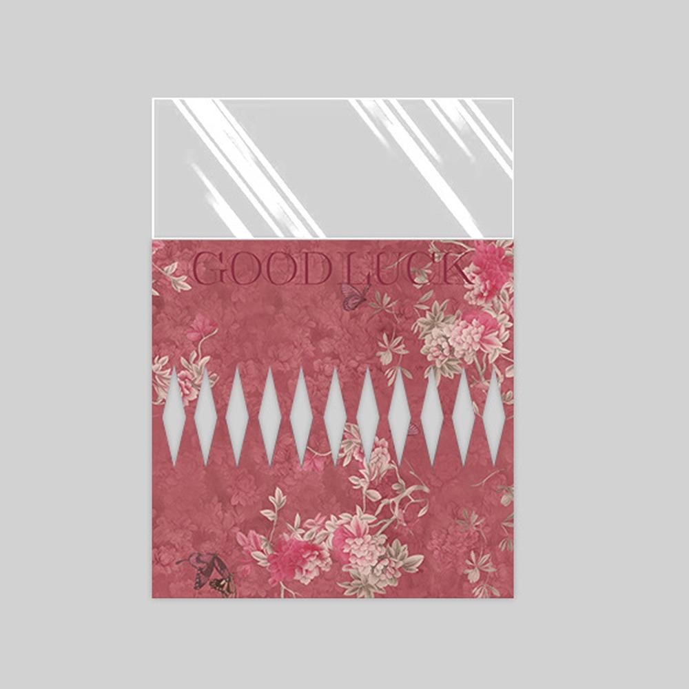 

10pcs Integrated Flower Wrapping Bags Waterproof Romantic Bouquet Packaging Bag Plastic Transparent Flower Wrapping Paper 42-30 cm красный