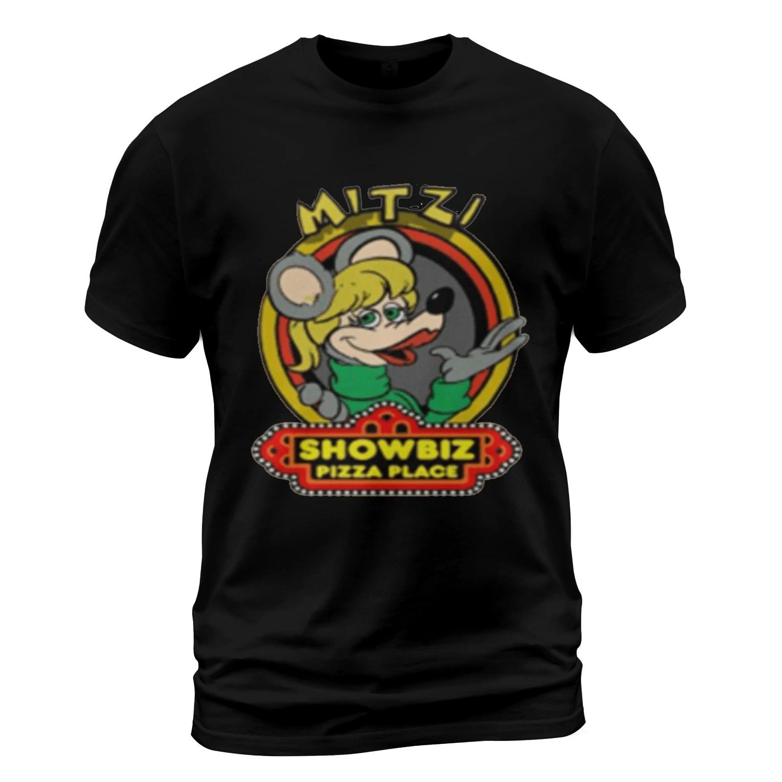 Mitzi Mozzarella Showbiz Pizza Place T-Shirt Funny Size S-5XL Made in USA L