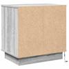 Nightstand with Drawers Gray 50 x 34.5 x 50 cm Engineered Wood